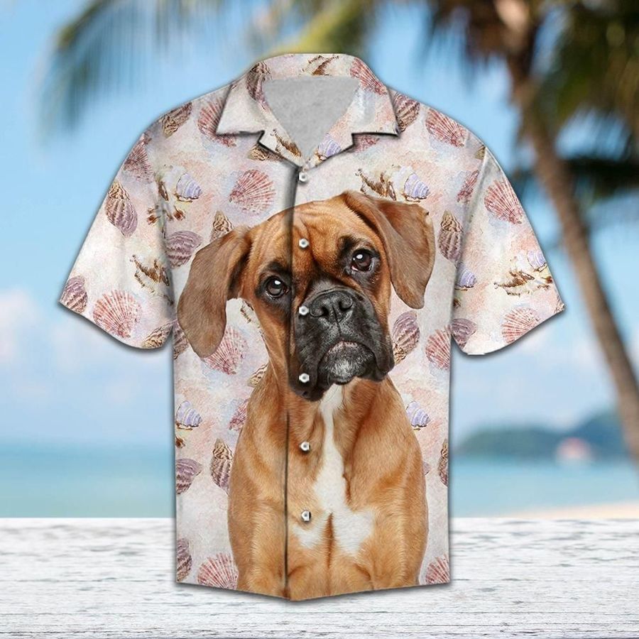 Aloha Shirt Seashells And Cute Boxer H207027 Hawaiian Shirt