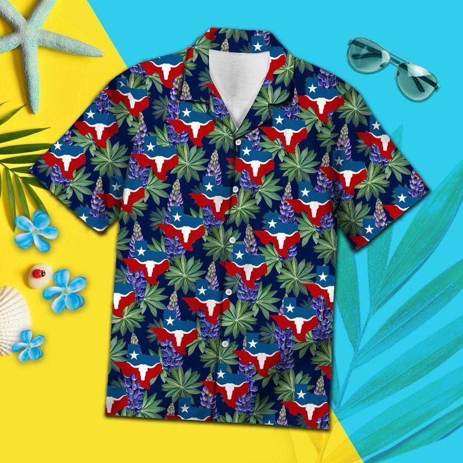 Aloha Shirt Texas Longhorn Bluebonnet Ty2007 Hawaiian Shirt