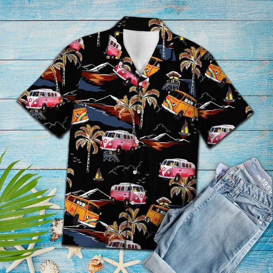 Aloha Shirt Tropical Hippie Car Tg5717 Hawaiian Shirt