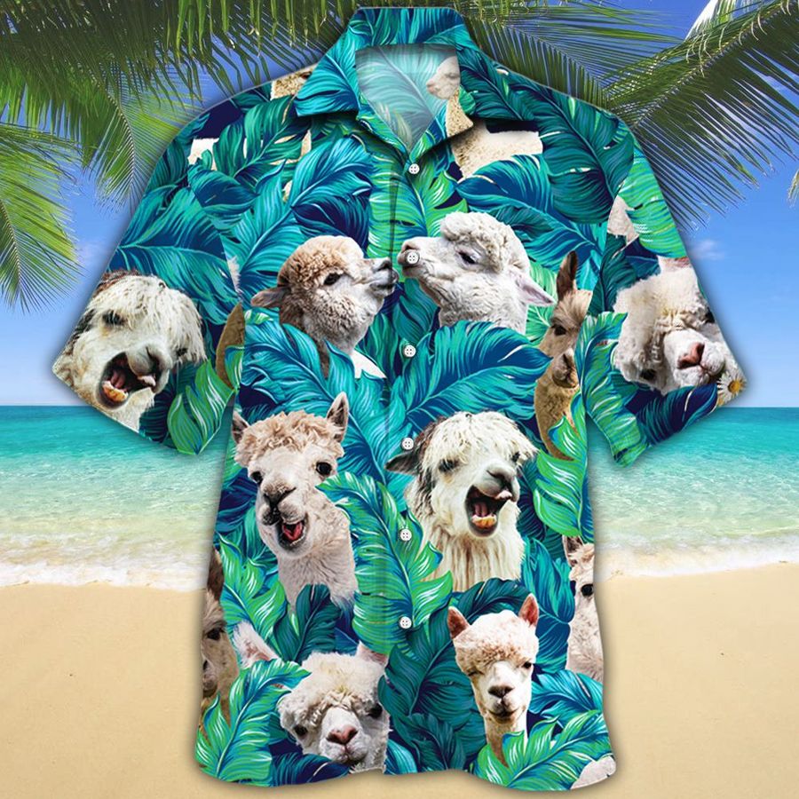 Alpaca Lovers Hawaiian Shirt