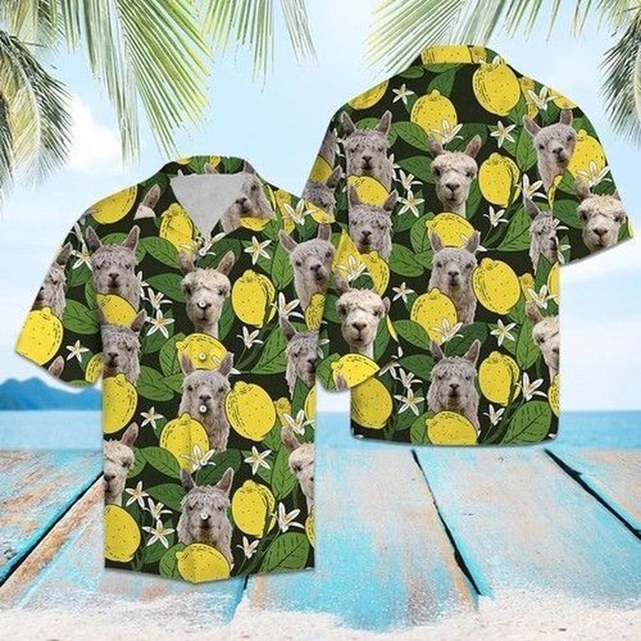Alpacas Lemons Hawaiian Shirt Summer
