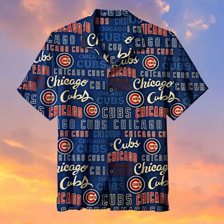 Amazing Chicago Cubs Mlb Hawaiian Graphic Print Short Sleeve Hawaiian Shirt L98   16