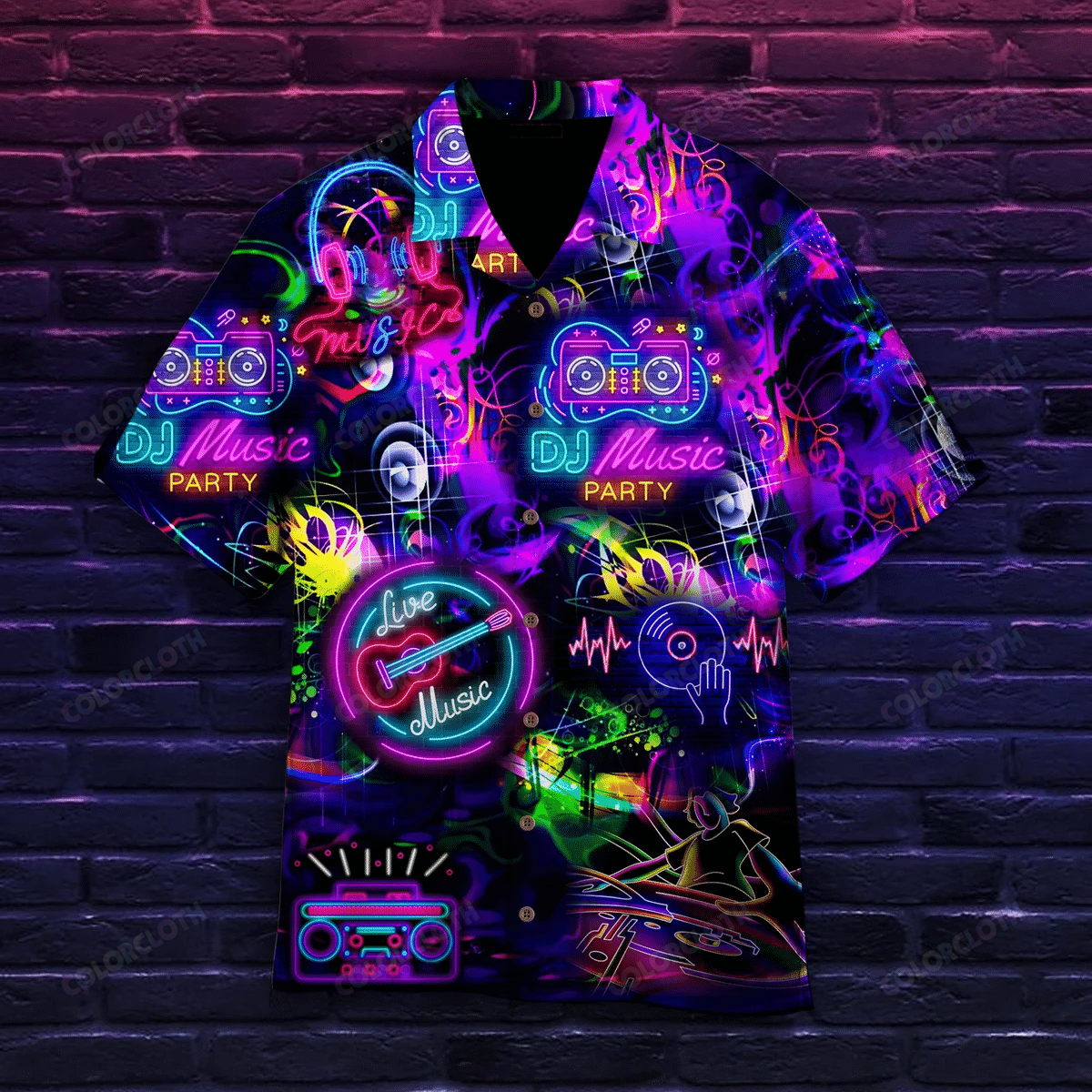 Amazing Dj Neon Music Hawaiian Shirt Hl13905