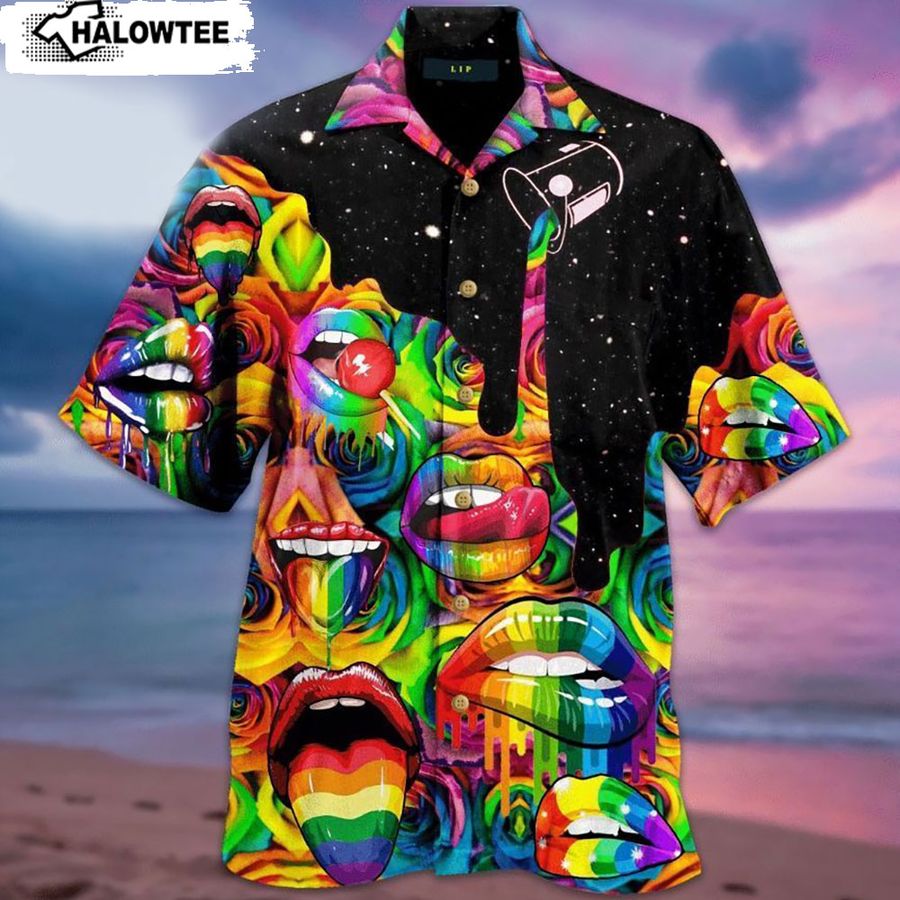Amazing Lgbt Pride Unisex Lgbt Beach Lgbt Tropical Hawaiian Lgbtq Pride Hawaiian Shirt S To 5Xl