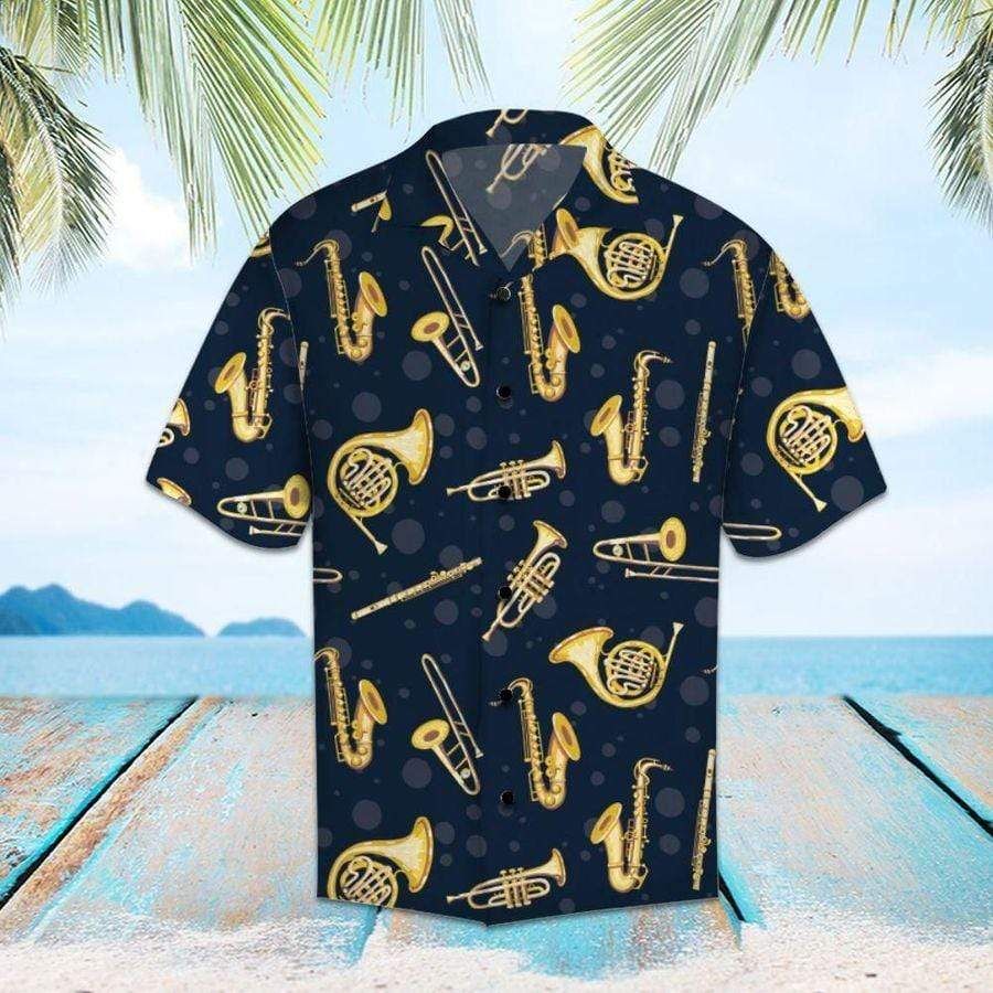 Amazing Musical Instruments Trumpet Hawaiian Aloha Summer Shirts