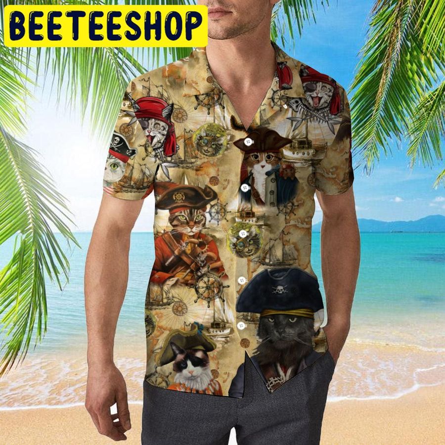 Amazing Pirate Cat Hawaiian Shirt