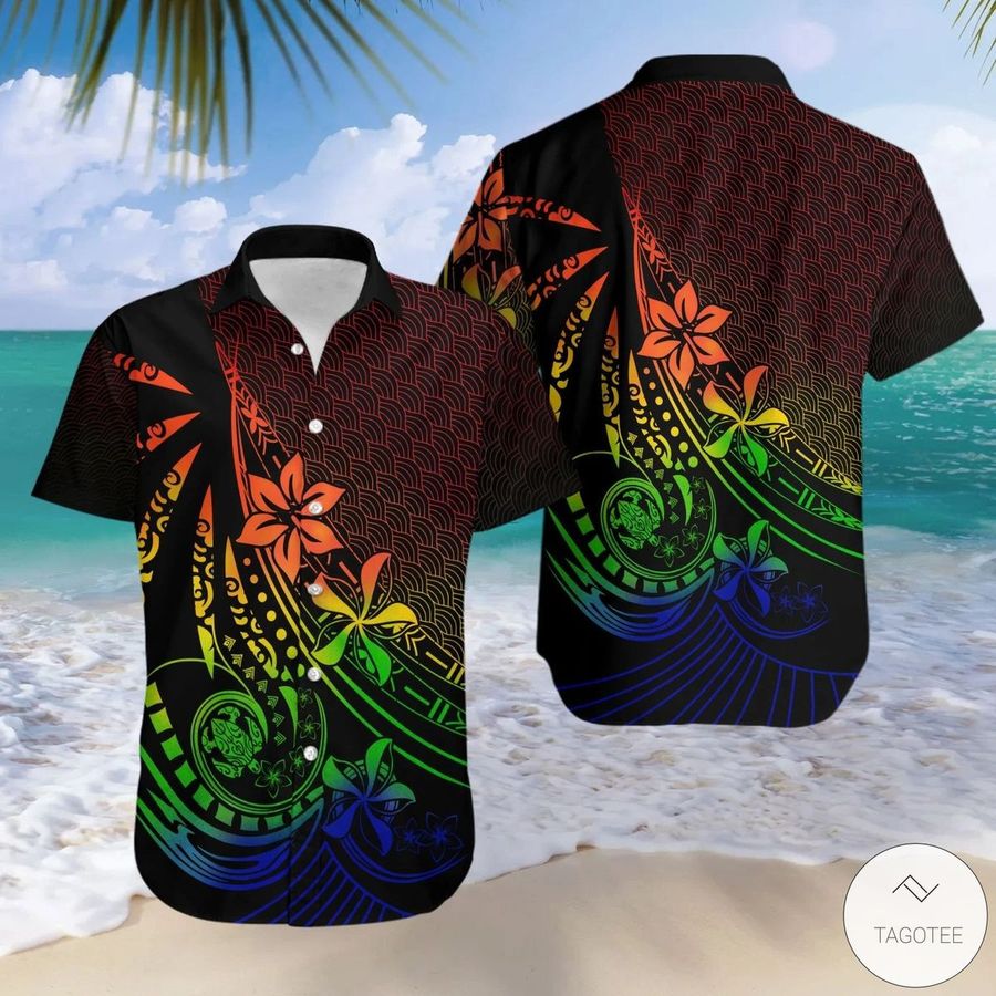Amazing Polynesian Frangipani And Tattoo Hawaiian Shirt