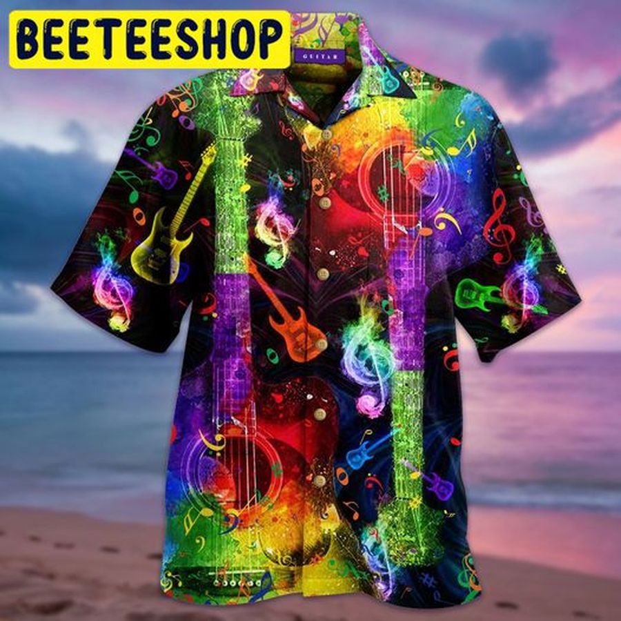 Amazing Rainbow Guitar Hawaiian Shirt