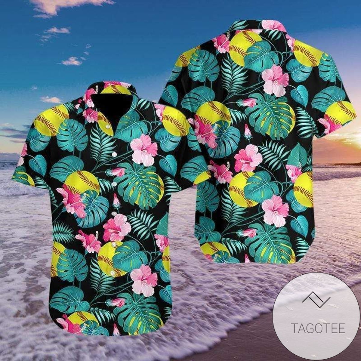 Amazing Softball Simple Hawaiian Aloha Shirts Fantastic 0309L