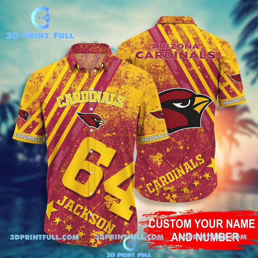 Arizona Cardinals Trending Model 3 Hawaiian Shirt, Hawaiian Outfit