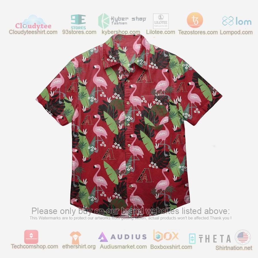 Arizona Diamondbacks Floral Hawaiian Shirt  