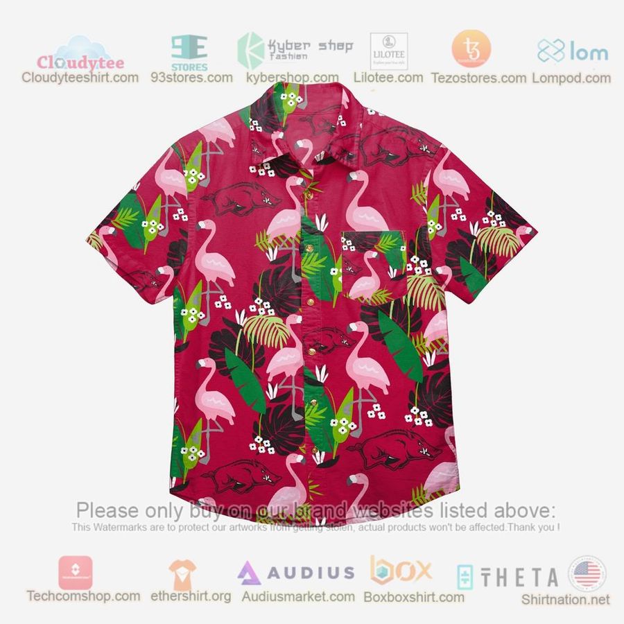 Arkansas Razorbacks Floral Hawaiian Shirt  