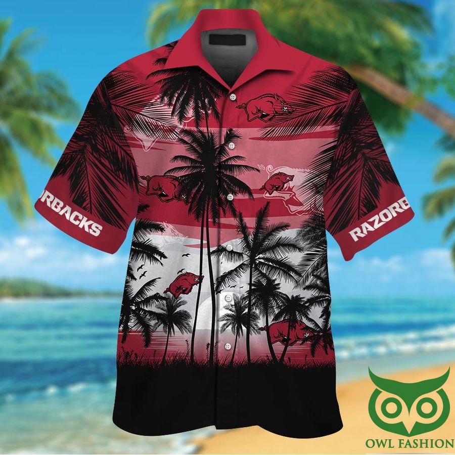 Arkansas Razorbacks Tropical Hawaiian Shirt Men Women Shorts