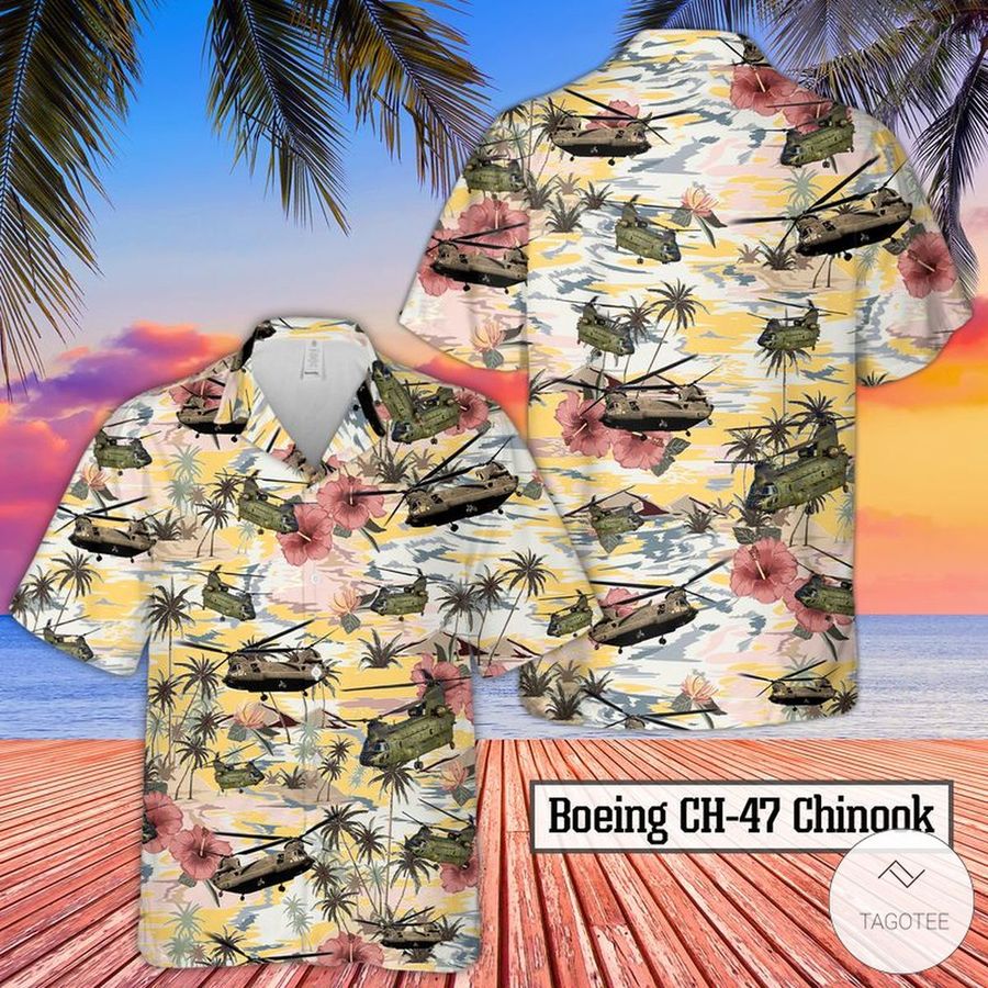 Army Boeing Ch 47 Chinook Hawaiian Shirts