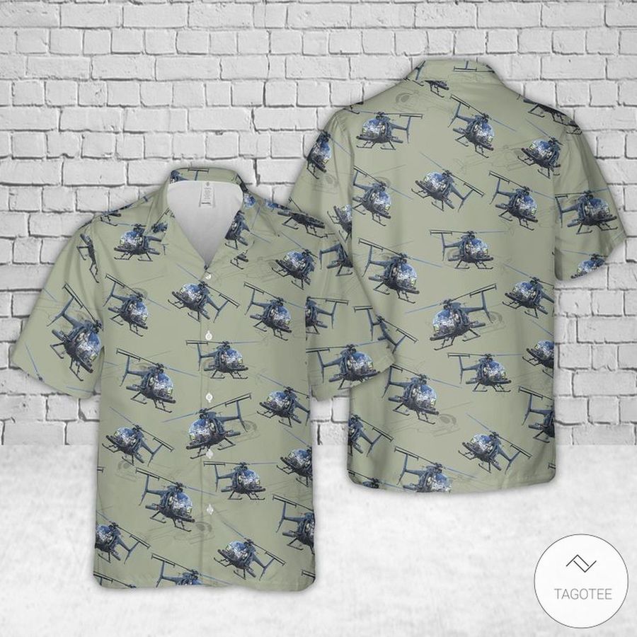 Army Md Helicopters Mh 6 Little Bird Hawaiian Shirts