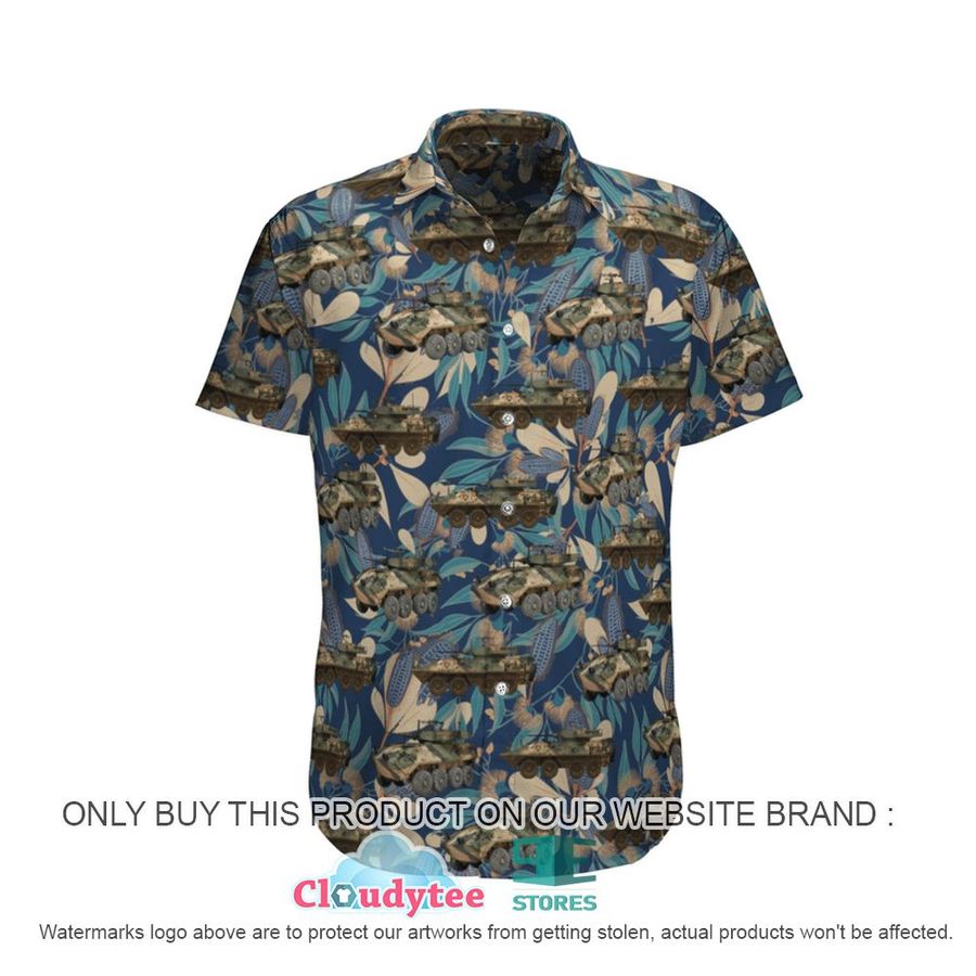 Aslav Australian Army Pattern Hawaiian Shirt, Short  