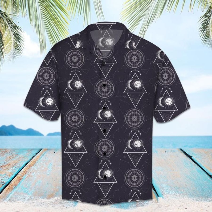 Astrology Short Sleeve Hawaiian Shirt Unisex Hawaii Size S 5Xl