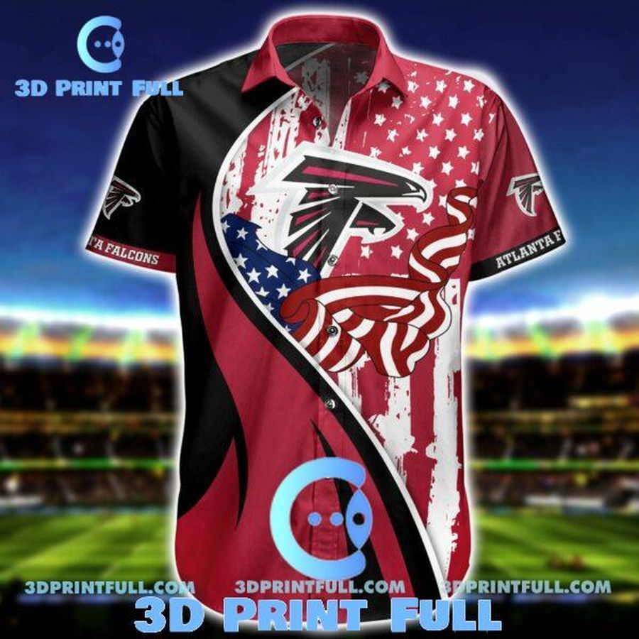 Atlanta Falcons Hawaiian Shirt Short 3
