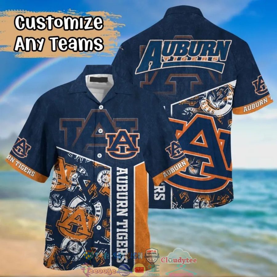 Auburn Tigers Logo Ncaa Hawaiian Shirt  Saleoff