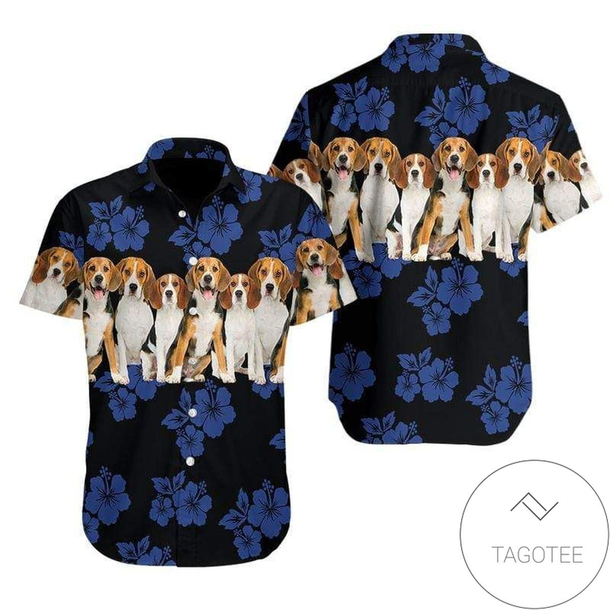 Awesome Beagle Dog Lover Christmas Hawaiian Aloha Shirts