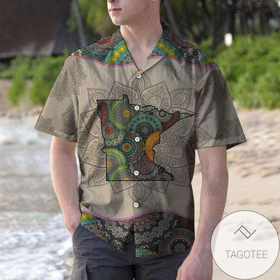 Awesome Hawaiian Aloha Shirts Mandala Minnesota H