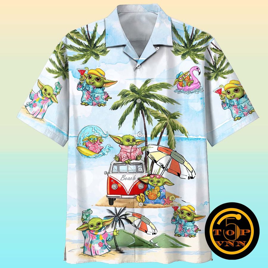 Baby Yoda Hawaiian Shirt Beach Shirt And Shorts