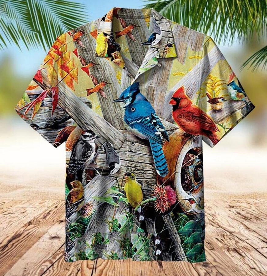 Backyard Birds Hawaiian Shirt StirtShirt