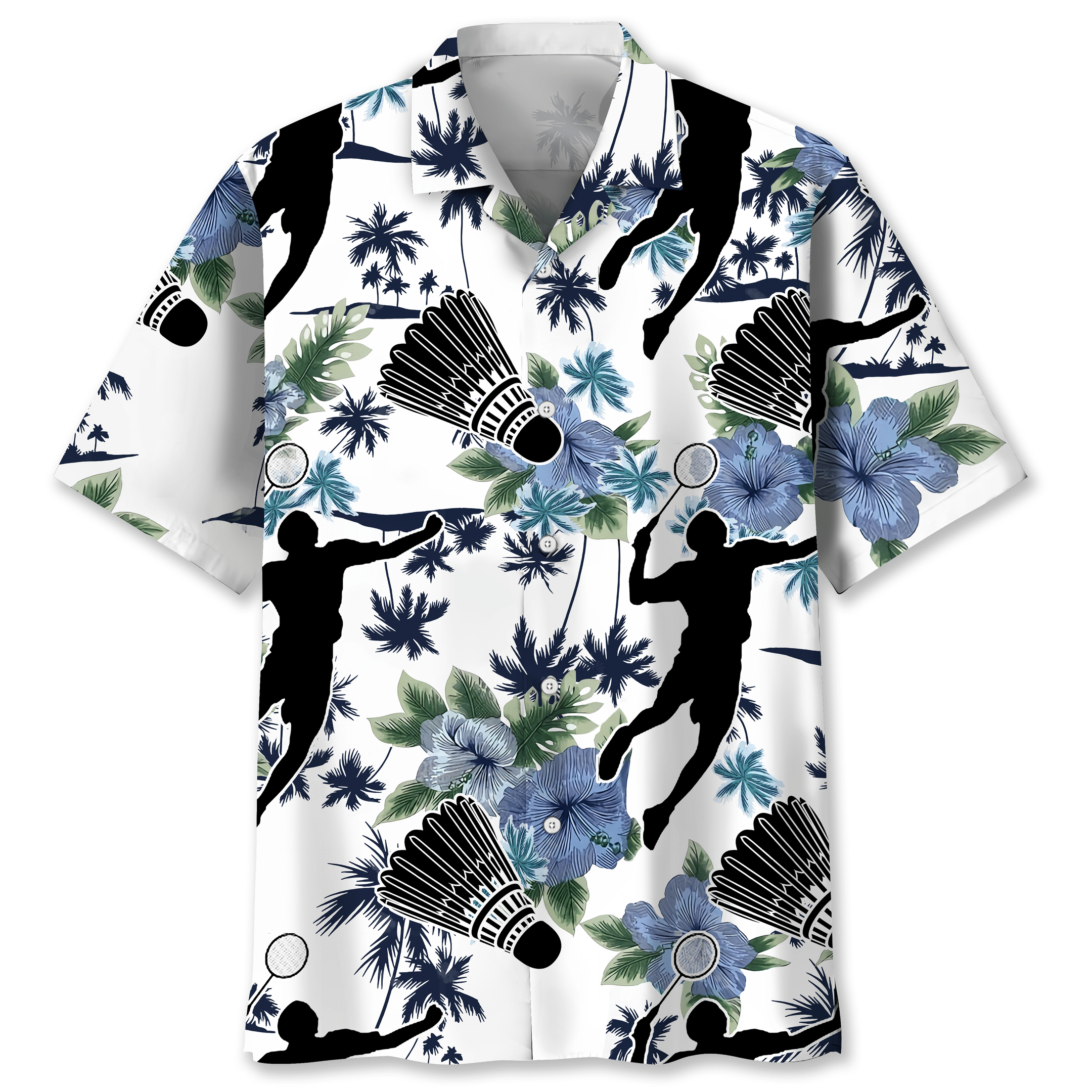 Badminton White Nature Hawaiian Shirt StirtShirt