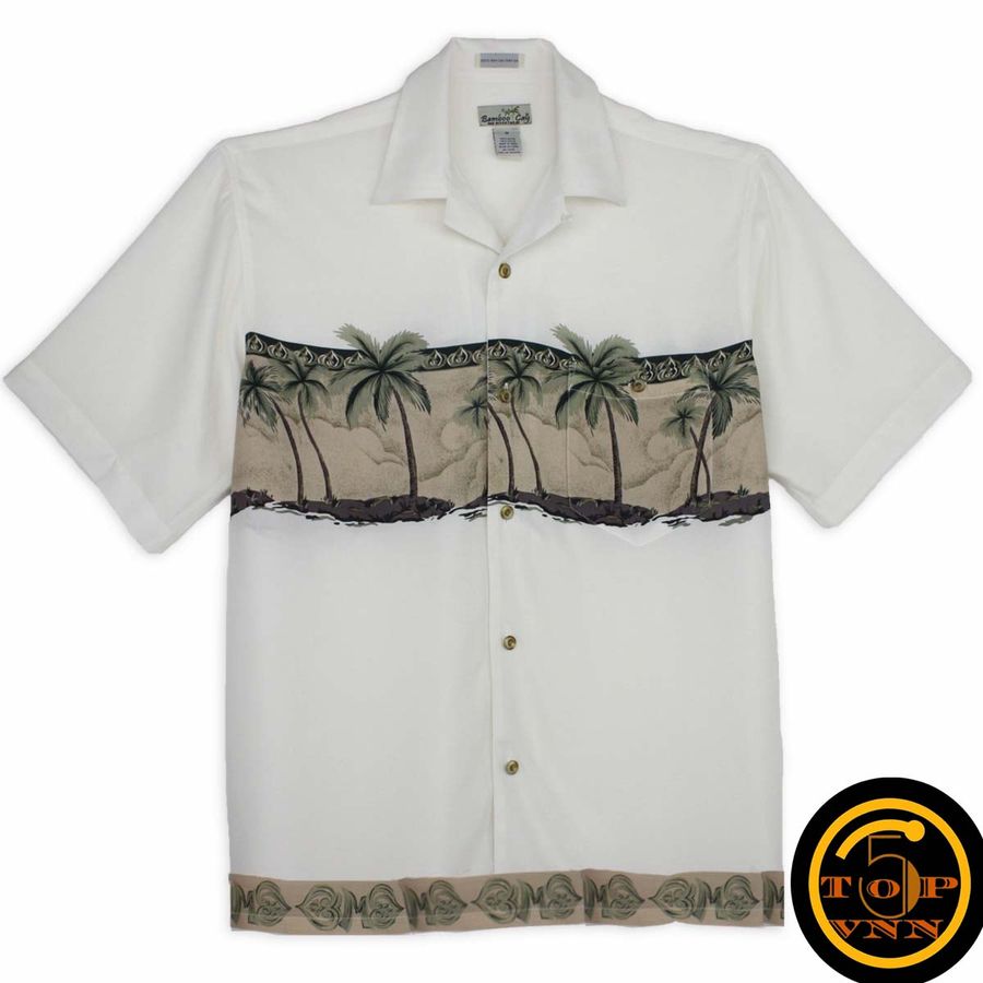 Bamboo Cay Chest Palm Island Natural Hawaiian Shirt And Shorts StirtShirt
