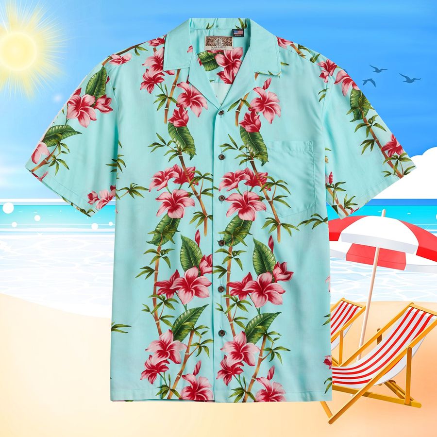 Bamboo Garden Hawaii Aloha Beach Summer Shirt StirtShirt