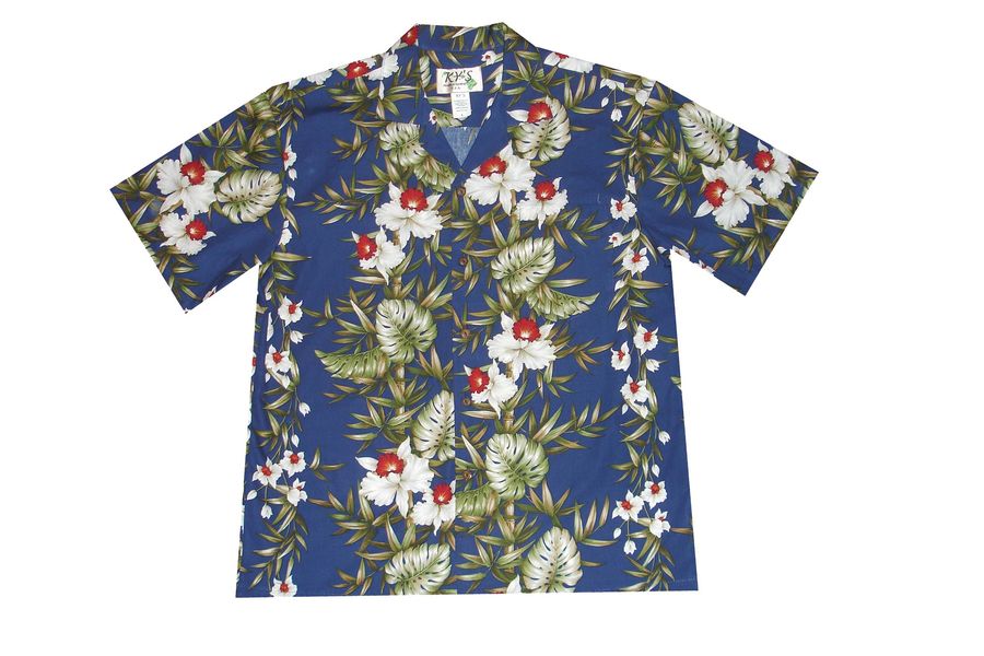 Bamboo Panel Hawaiian Shirt Made In Hawaii, Usa   A Short Sleeve Hawaiian Sport Shirt Features A Vacation StirtShirt