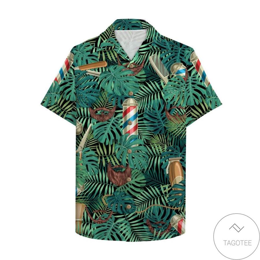 Barber With Beard Styles Pattern Hawaiian Shirt StirtShirt