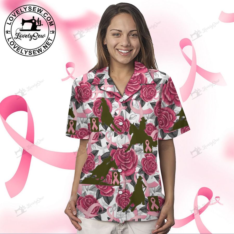 Barrel Racing Breast Cancer Awareness Hawaiian Shirt And Shorts Hot21082703 Hoo21082703 StirtShirt