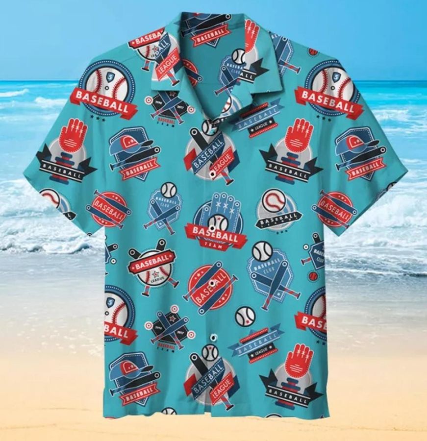 Baseball Pattern Hawaiian Shirt StirtShirt