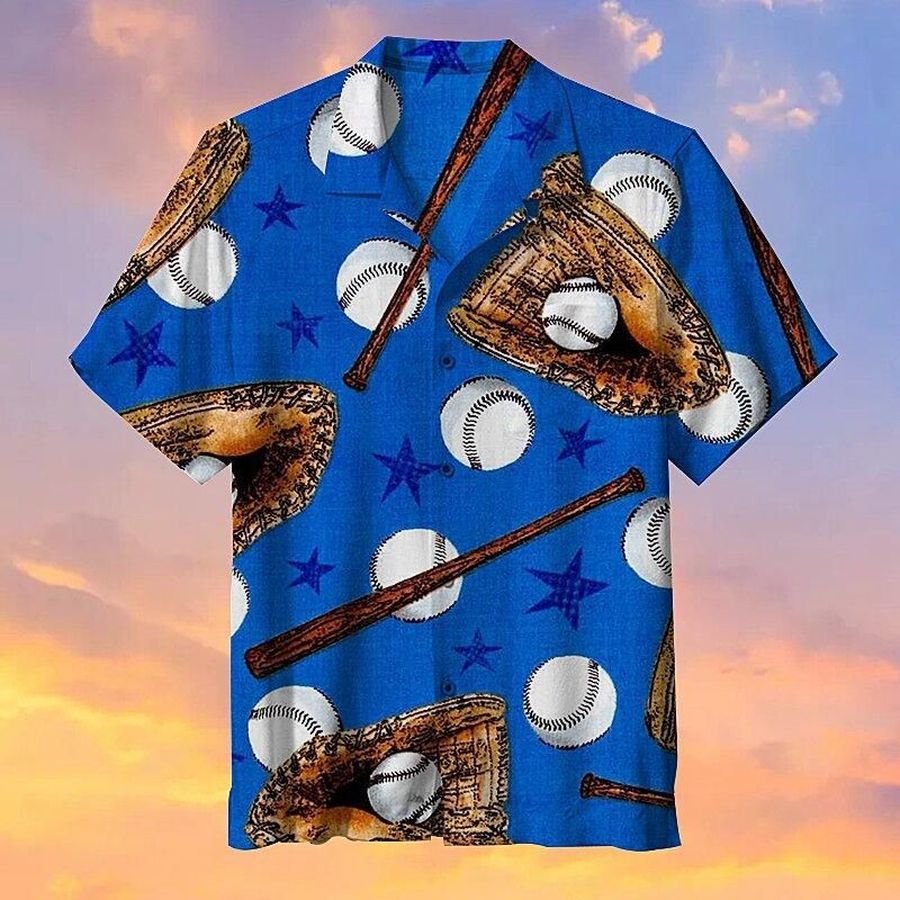 Baseball Short Sleeve Hawaiian Shirt Unisex Hawaii Size S 5Xl StirtShirt