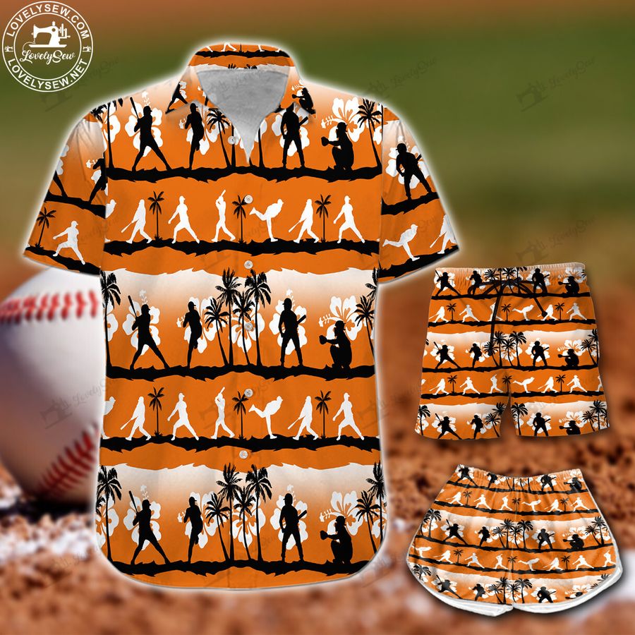 Baseball Sunset Hawaiian Shirt And Shorts Bit21122805 Bio21122805 StirtShirt