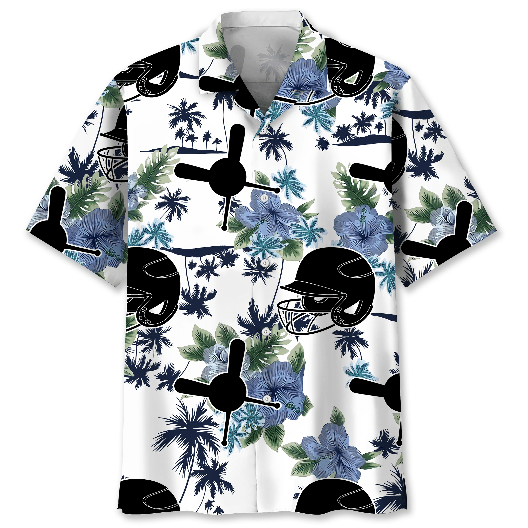 Baseball White Nature Hawaiian Shirt StirtShirt