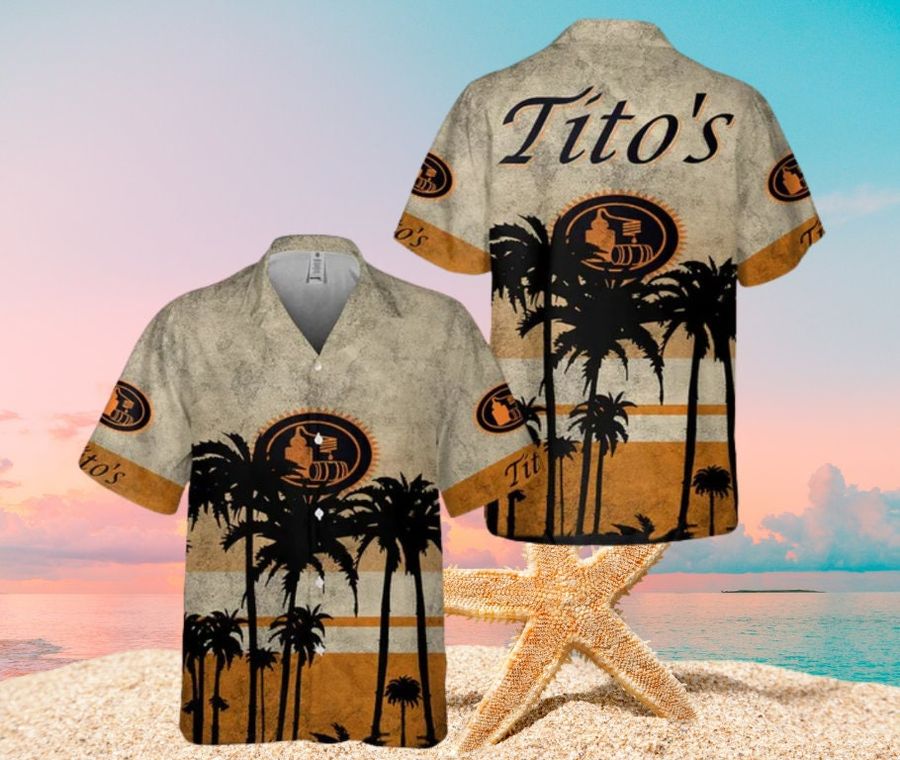 Basic Printed Tito's Vodka For Beer Hawaii Shirt StirtShirt