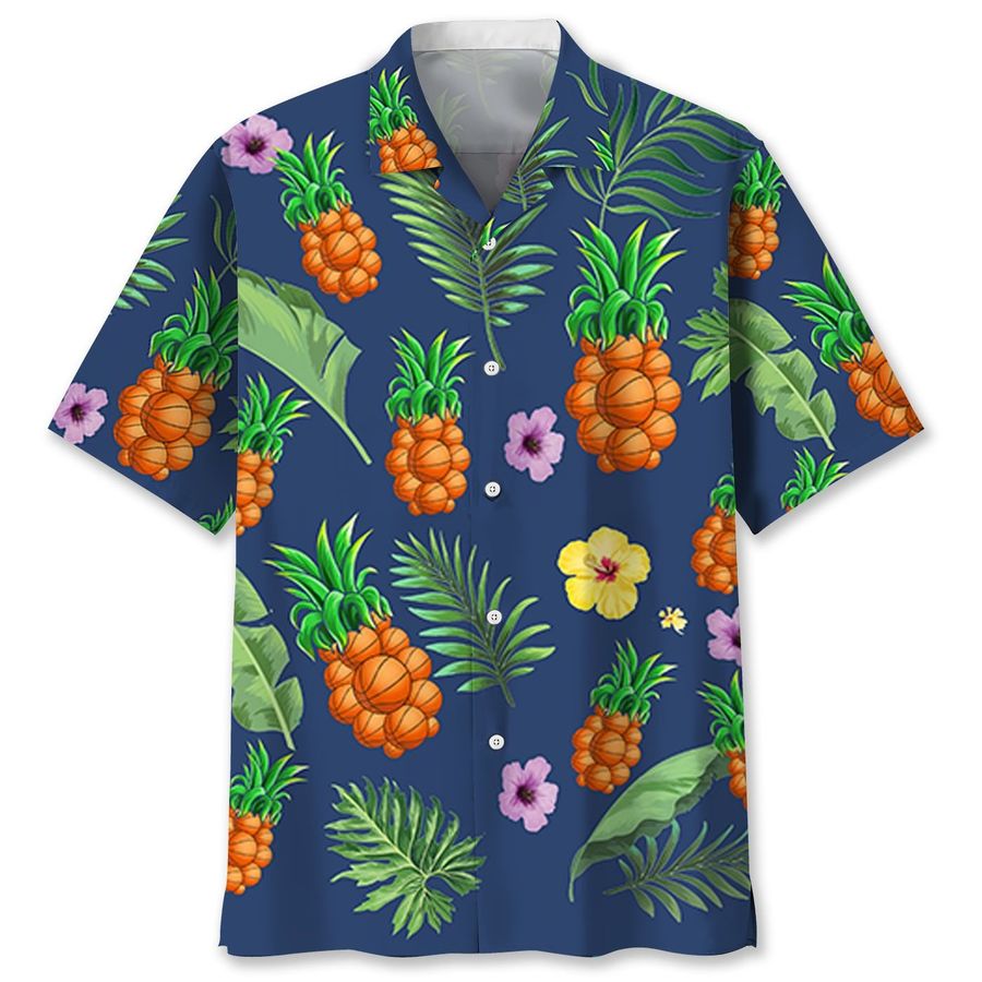 Basketball Pineapple Hawaiian Shirt StirtShirt