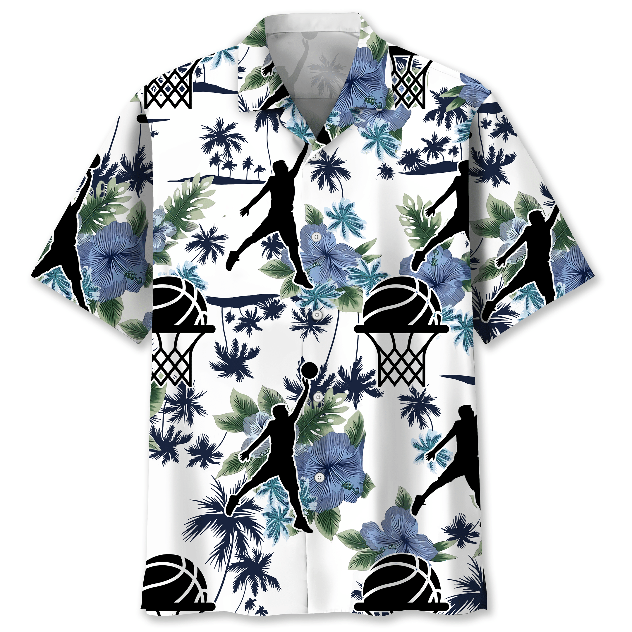 Basketball White Nature Hawaiian Shirt StirtShirt