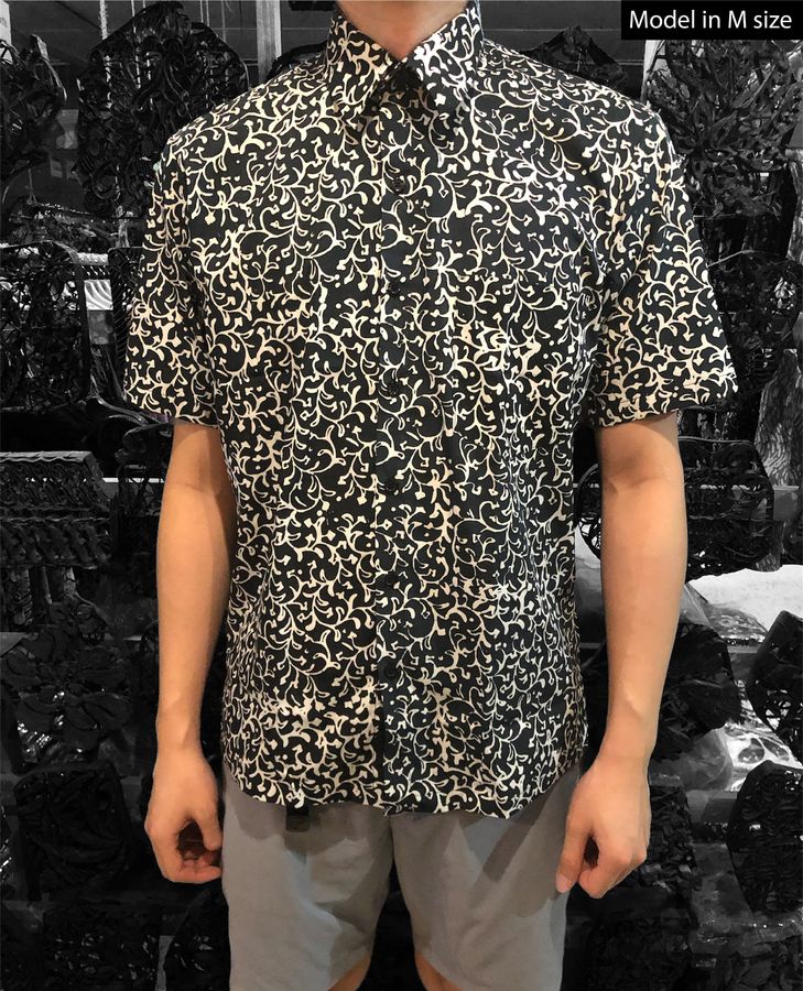 Batik Cotton Shirt S To 3Xl Size   Short Sleeve Shirt With Pocket   Summer Shirt   Handmade Batik   Smart Casual   Hawaiian Shirt 1 StirtShirt