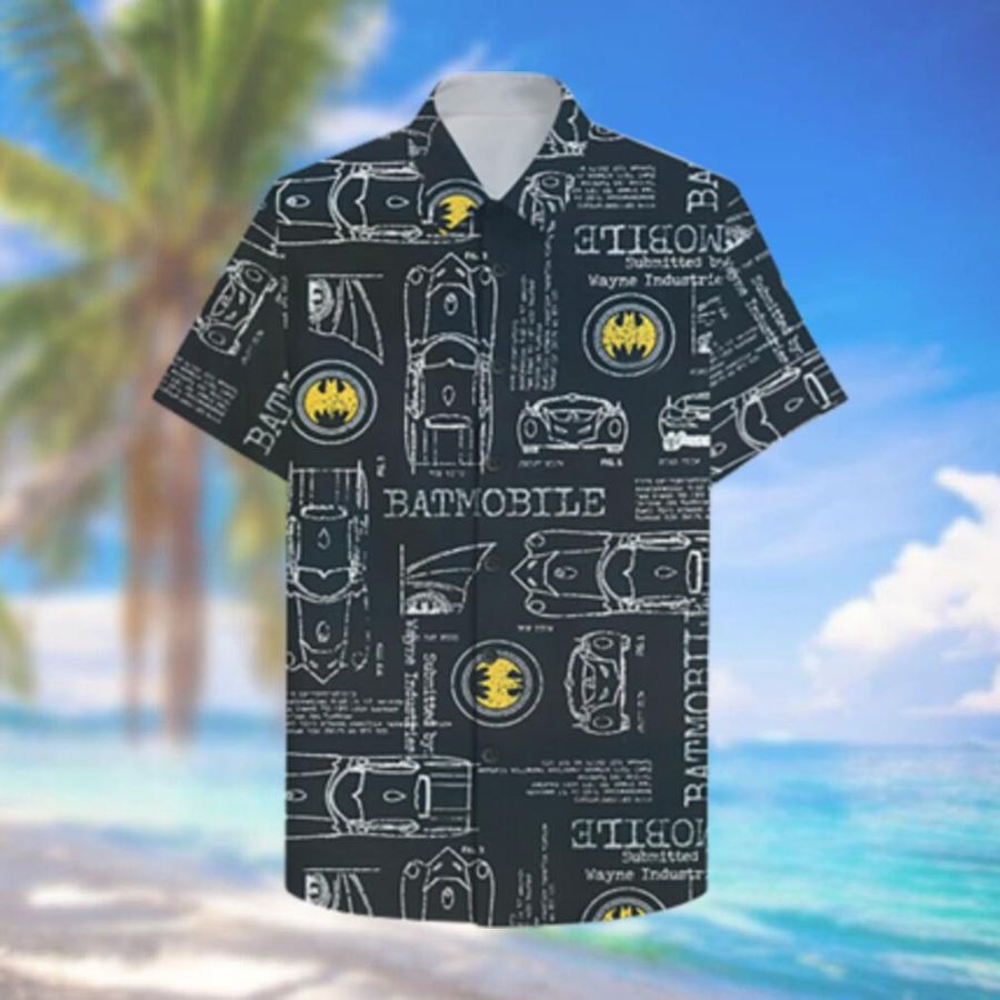 Batman Batmobile Hawaiian Shirt Summer Hawaiian Shirt StirtShirt
