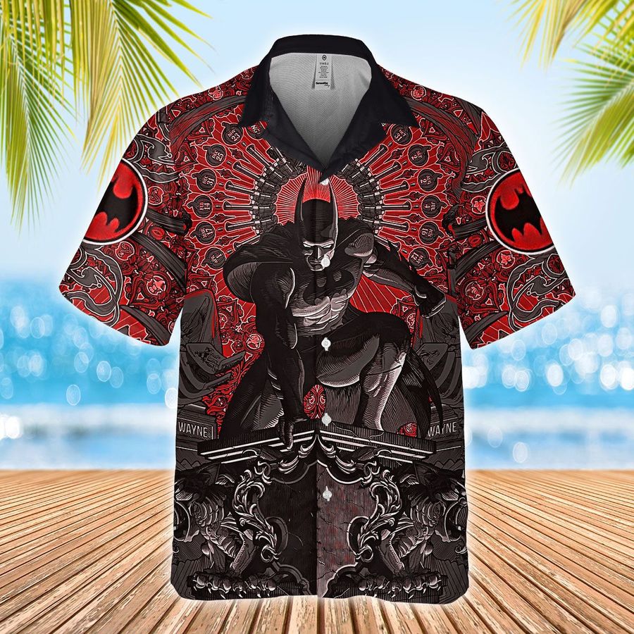 Batman Bruce Wayne Statue Hawaiian Shirt StirtShirt