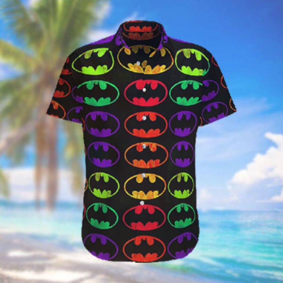Batman Colorful Logo Hawaiian Shirt And T Hawaiian Shirt StirtShirt