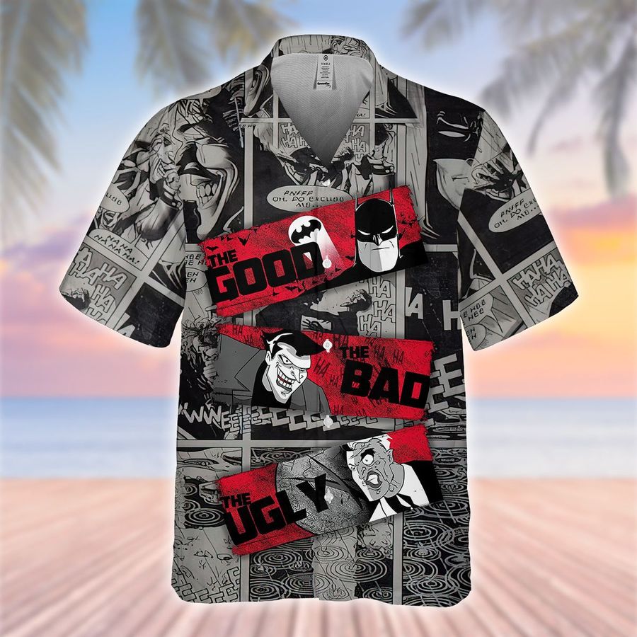 Batman Comic Good Bad The Ugly Hawaiian Shirt Summer Shirt StirtShirt