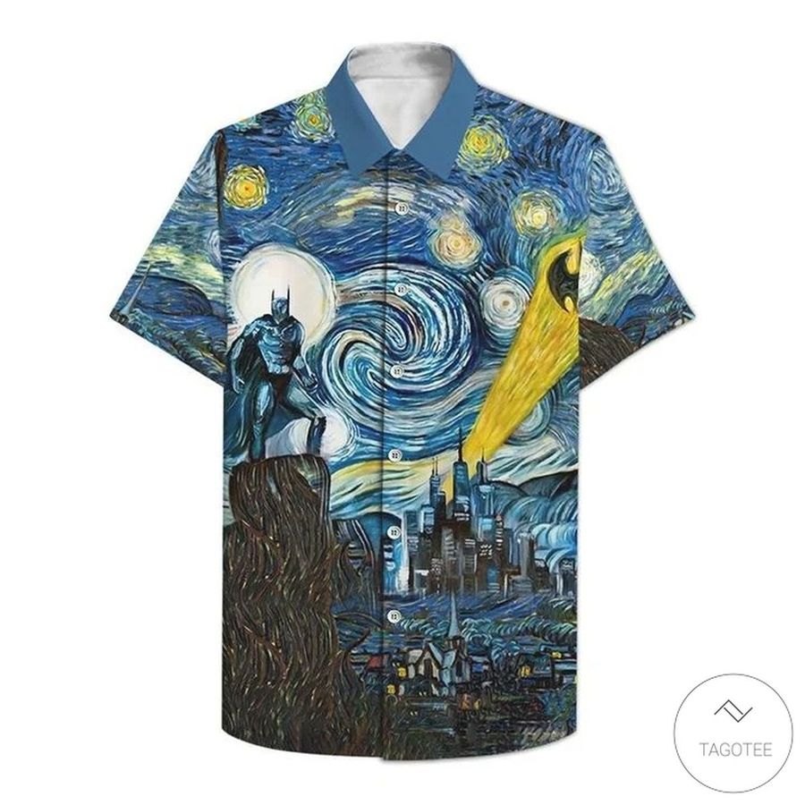 Batman Starry Night Vincent Van Gogh Hawaiian Shirt StirtShirt