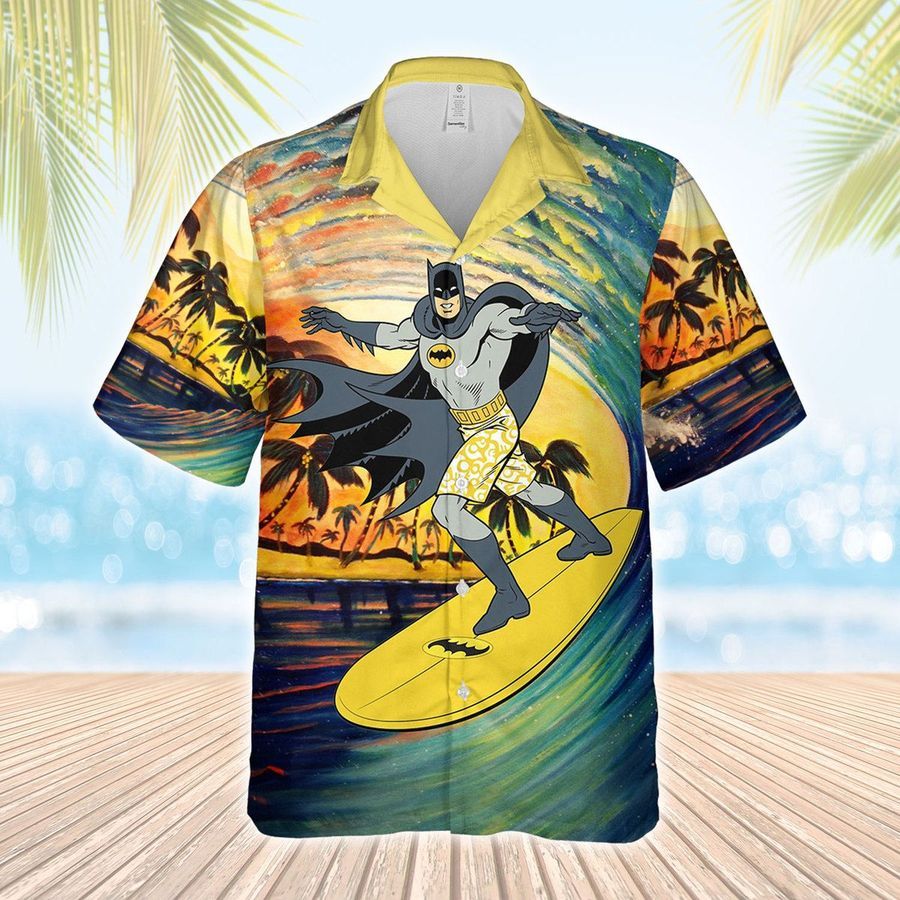 Batman Surfing Hawaiian Shirt And Beach Shorts StirtShirt