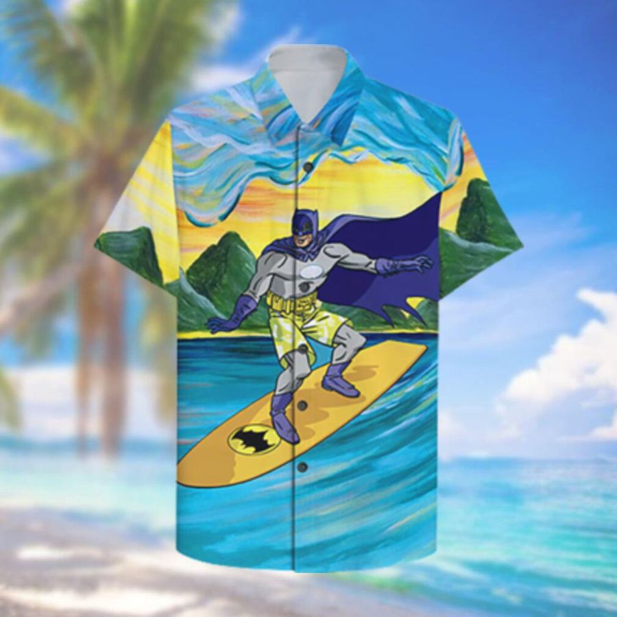 Batman Surfing Hawaiian Shirt Summer Hawaiian Shirt StirtShirt