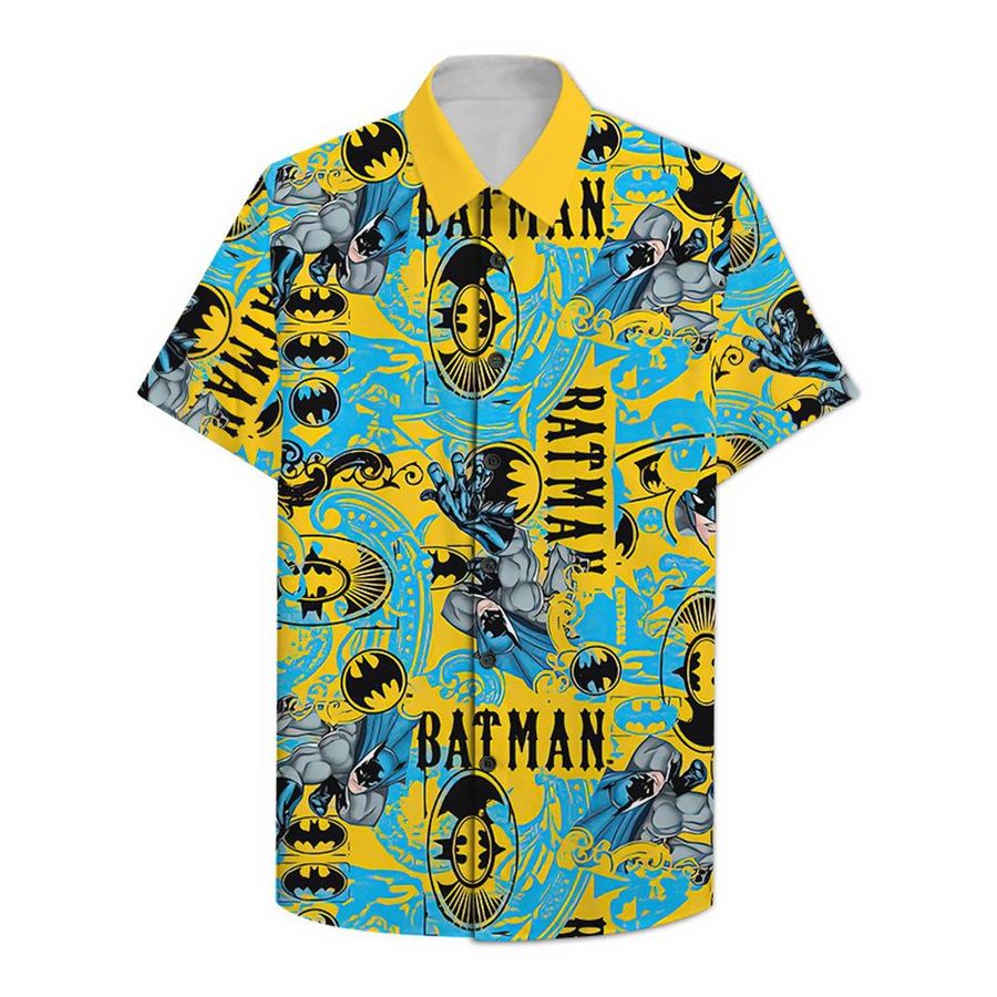 Batman Yellow Color Hawaiian Shirt Summer Shirt StirtShirt