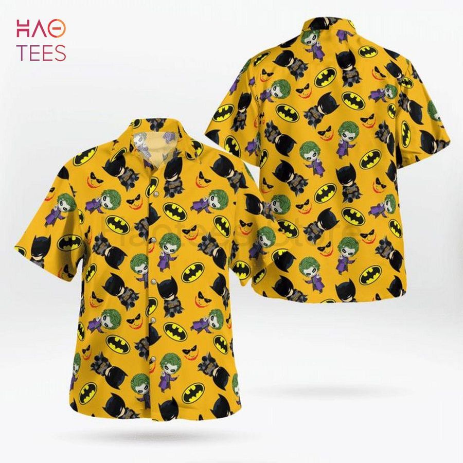 Batman Yellow Tropical Print Hawaiian Shirt StirtShirt